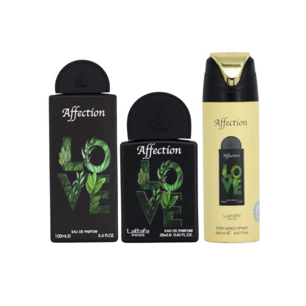 Lattafa Pride Affection 3 piece Eau de Parfum for Unisex – 3 piece gift set