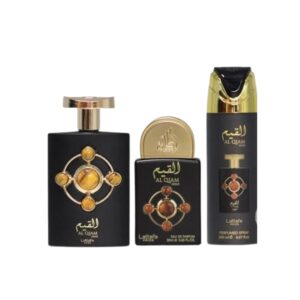 Lattafa Pride Al Qiam Gold 3 piece Eau de Parfum for Unisex – 3 piece gift set