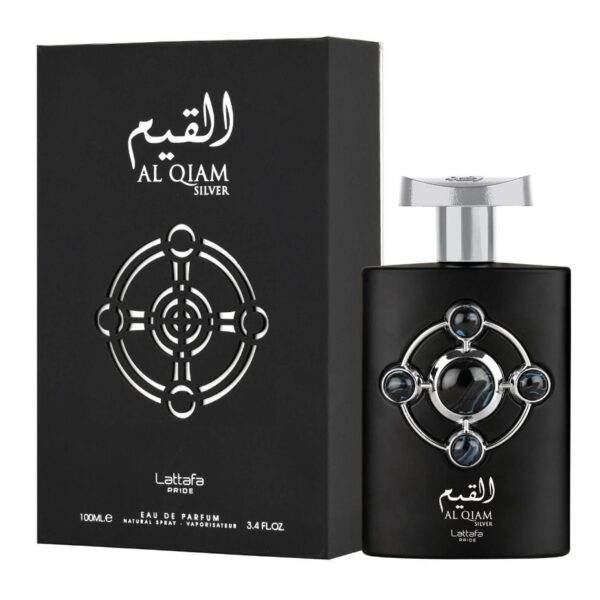 Lattafa Pride Al Qiam Silver Eau de Parfum for Men – 3.4 oz