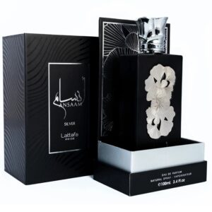 Lattafa Pride Ansaam Silver Eau de Parfum for Unisex – 3.4 oz