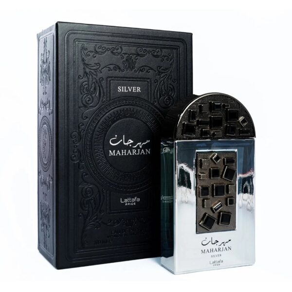 Lattafa Pride Maharjan Silver Eau de Parfum for Unisex – 3.4 oz