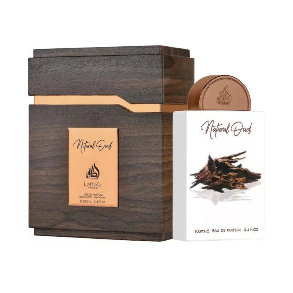 Lattafa Pride Natural Oud Eau de Parfum for Unisex – 3.4 oz