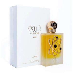 Lattafa Pride Tharwah Gold Eau de Parfum for Unisex – 3.4 oz