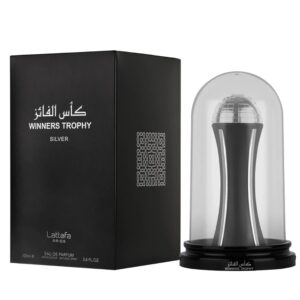 Lattafa Pride Winners Trophy Silver Eau de Parfum for Unisex – 3.4 oz