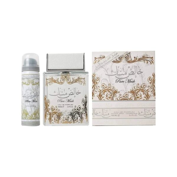 Lattafa Pure Musk Eau de Parfum for Unisex – 2 piece gift set