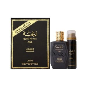 Lattafa Raghba Limited Edition Eau de Parfum for Men – 2 piece gift set