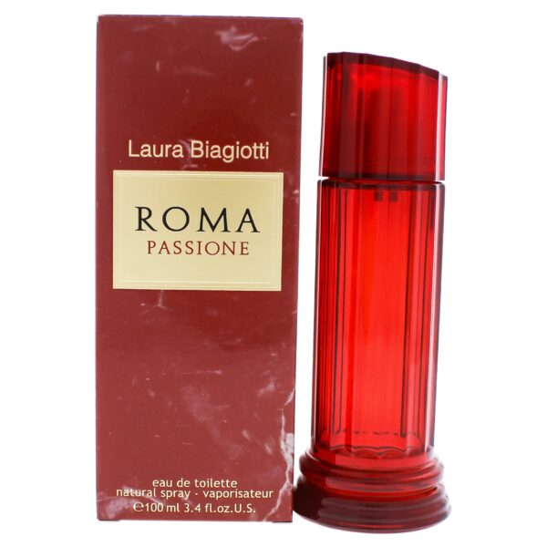 Laura Biagiotti Roma Passione Eau de Toilette for Women – 3.4 oz
