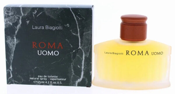 Laura Biagiotti Roma Uomo Eau de Toilette for Men – 4.2 oz