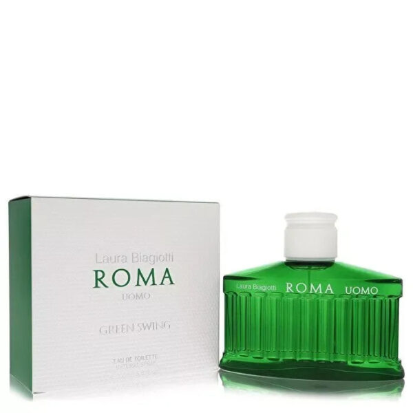 Laura Biagiotti Roma Uomo Green Swing Eau de Toilette for Men – 6.8 oz