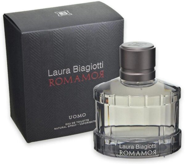 Laura Biagiotti Romamor Uomo Eau de Toilette for Men – 2.5 oz