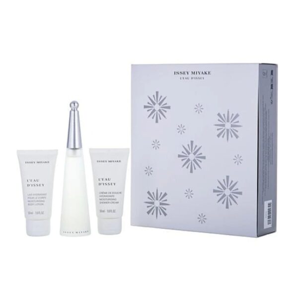 L'eau D'issey by Issey Miyake EDT SPRAY 1.6 OZ & BODY LOTION 1.6 OZ & SHOWER CREAM 1.6 OZ (CHRISTMAS 2023 EDITION) for WOMEN