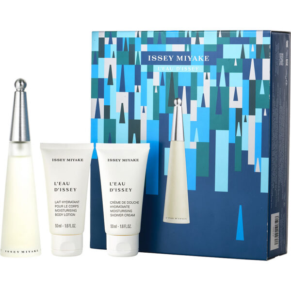 L'eau D'issey by Issey Miyake EDT SPRAY 1.6 OZ & SHOWER CREAM 1.6 OZ & BODY LOTION 1.6 OZ for WOMEN