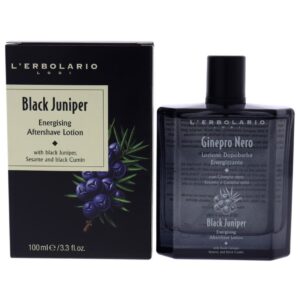 L'erbolario Black Juniper Energising Aftershave Lotion for Men