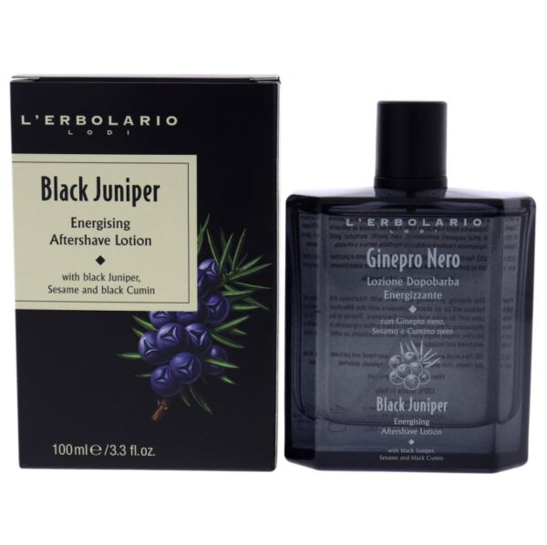 L'erbolario Black Juniper Energising Aftershave Lotion for Men