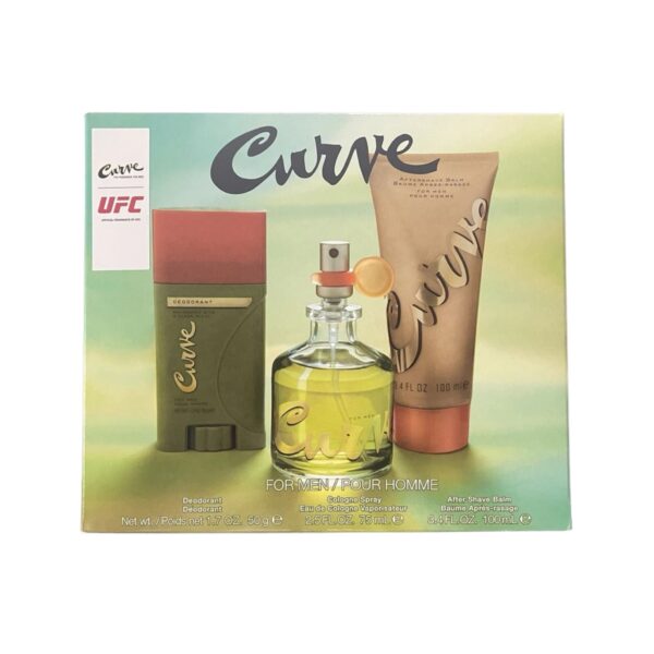 Liz Claiborne Curve 3 piece Eau de Cologne for Men – 3 piece gift set