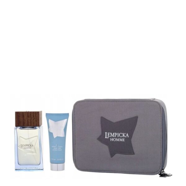 Lolita Lempicka Homme EDT Spray with Aftershave Gel & Bag