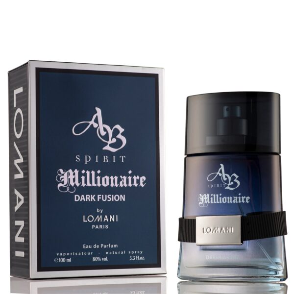 Lomani AB Spirit Millionaire Dark Fusion Eau de Parfum for Men – 3.3 oz