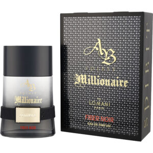 Lomani Ab Spirit Millionaire Fiber Noir Eau de Parfum for Men – 3.3 oz
