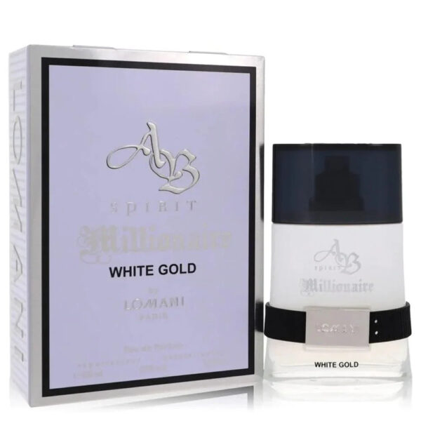 Lomani AB Spirit Millionaire White Gold Eau de Parfum for Men – 3.3 oz