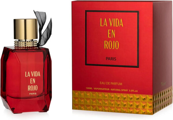 Lomani La Vida En Rojo Eau de Parfum for Unisex – 3.3 oz