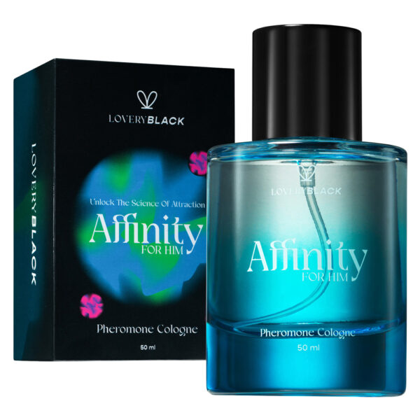 Lovery Black Affinity Pheromone Cologne for Men