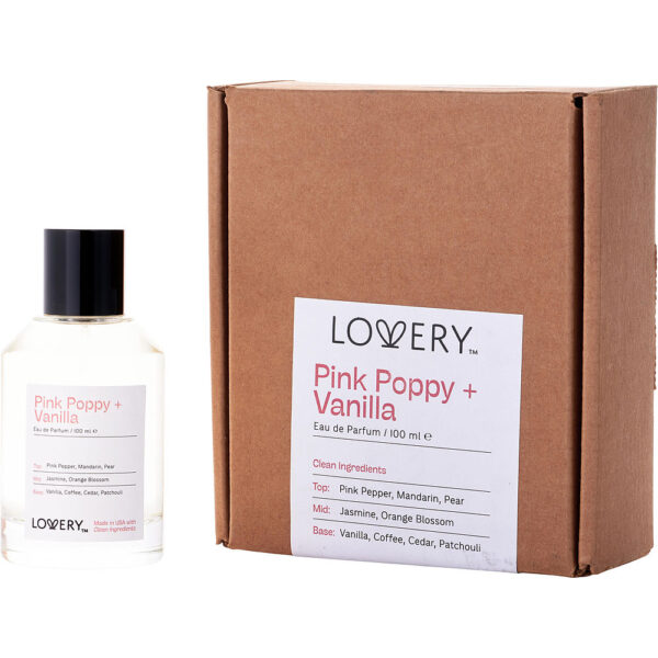 Lovery Pink Poppy + Vanilla Eau de Parfum for Women – 3.38 oz
