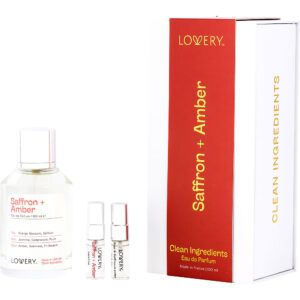Lovery Saffron + Amber Unisex Fragrance Set with Mini Sage + Amber