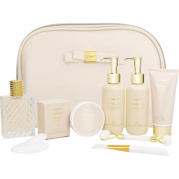 Lovery Vanilla EAU DE PARFUM SPRAY 2.5 OZ & 9-Piece Spa Set for UNISEX