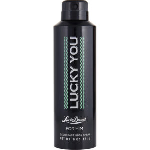 Lucky Brand Lucky You Body Spray for Men – 6 oz