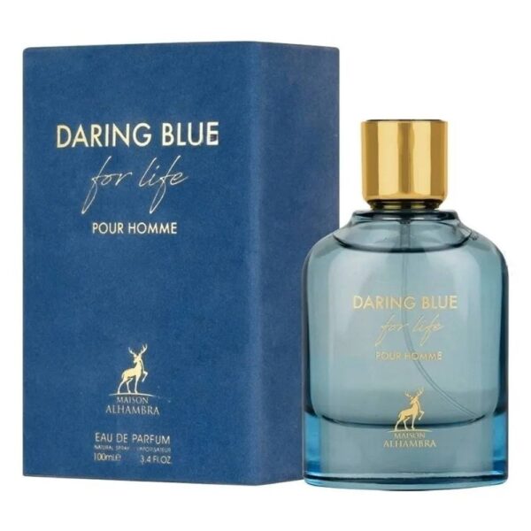 Maison Alhambra Daring Blue For Life Eau de Parfum for Men – 3.4 oz