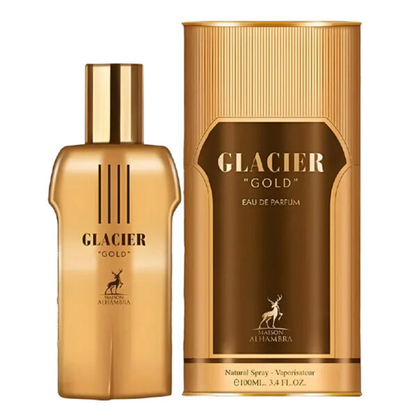 Maison Alhambra Glacier Gold Eau de Parfum for Men – 3.4 oz