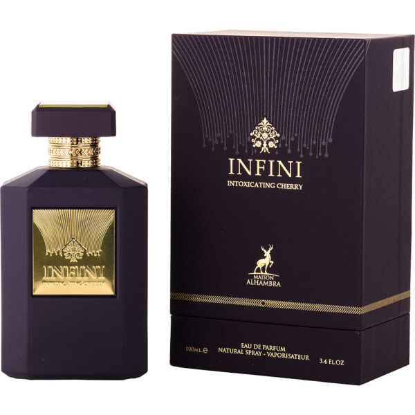 Maison Alhambra Infini Intoxicating Cherry Eau de Parfum for Unisex – 3.4 oz