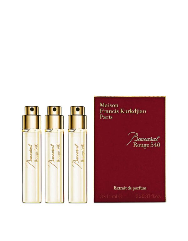 Maison Francis Kurkdjian Baccarat Rouge 540 EXTRAIT DE PARFUM SPRAY REFILL 0.37 OZ X 3