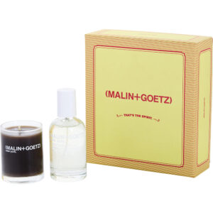 Malin+Goetz Dark Rum EAU DE PARFUM SPRAY 1.7 OZ & CANDLE 2.35 OZ