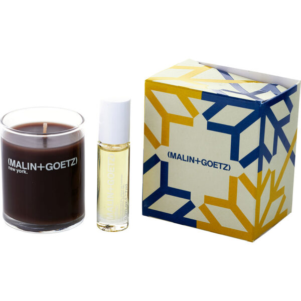 Malin+Goetz Leather Perfume Oil & Votive Candle Set