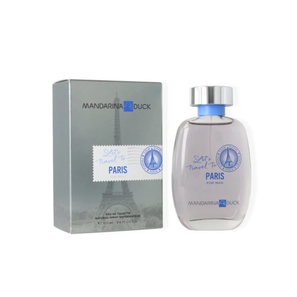 Mandarina Duck Let's Travel To Paris For Man Eau de Toilette for Men – 3.4 oz