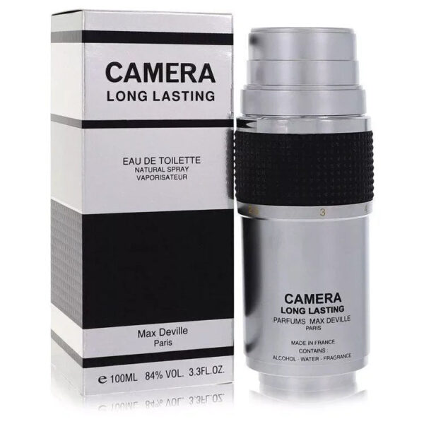 Max Deville Camera Long Lasting Eau de Toilette for Men – 3.4 oz