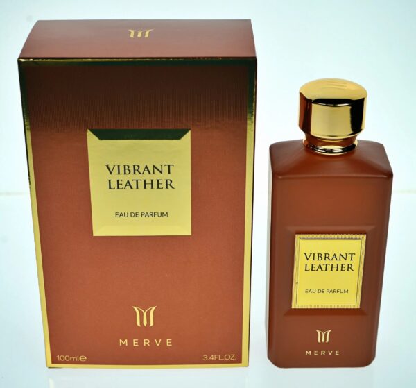 Merve Vibrant Leather Eau de Parfum for Men – 3.4 oz