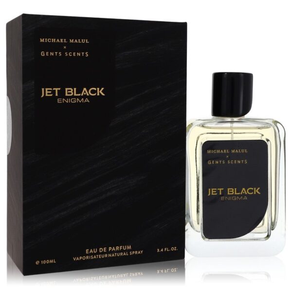 Michael Malul Jet Black Enigma Eau de Parfum for Men – 3.4 oz
