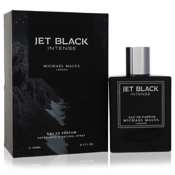 Michael Malul Jet Black Intense Eau de Parfum for Men – 3.4 oz