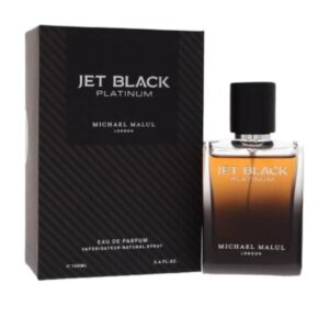 Michael Malul Jet Black Platinum Eau de Parfum for Men – 3.4 oz