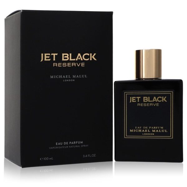 Michael Malul Jet Black Reserve Eau de Parfum for Men – 3.4 oz