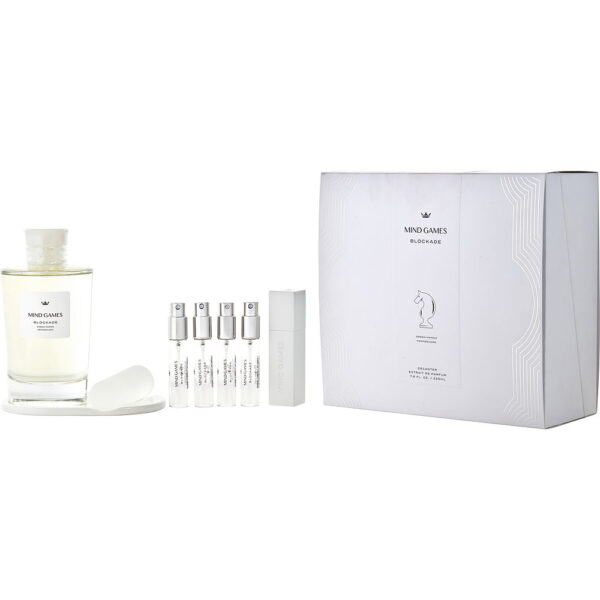 Mind Games Blockade Extrait de Parfum 7.6oz with Refillable Spray Vials