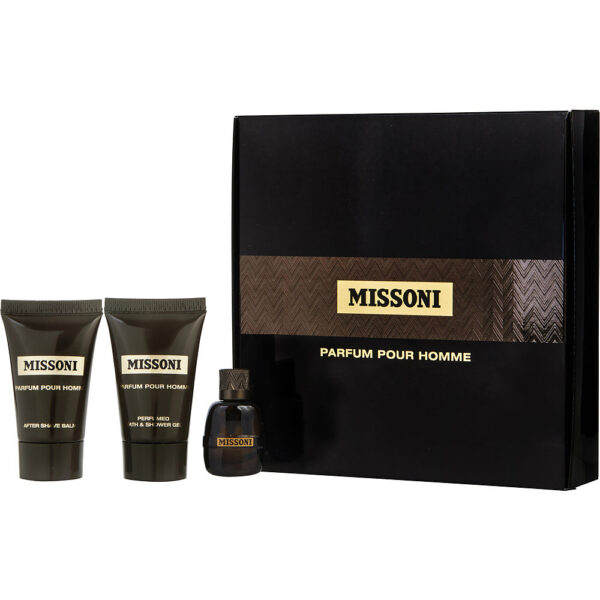 Missoni by Missoni EAU DE PARFUM 0.17 OZ & AFTERSHAVE BALM 0.8 OZ & SHOWER GEL 0.8 OZ for MEN