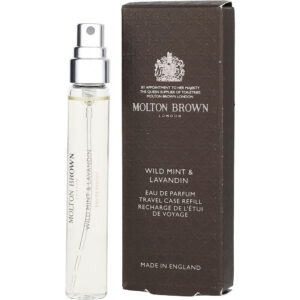 Molton Brown Wild Mint & Lavandin TRAVEL CASE Eau de Parfum for Unisex – 0.25 oz