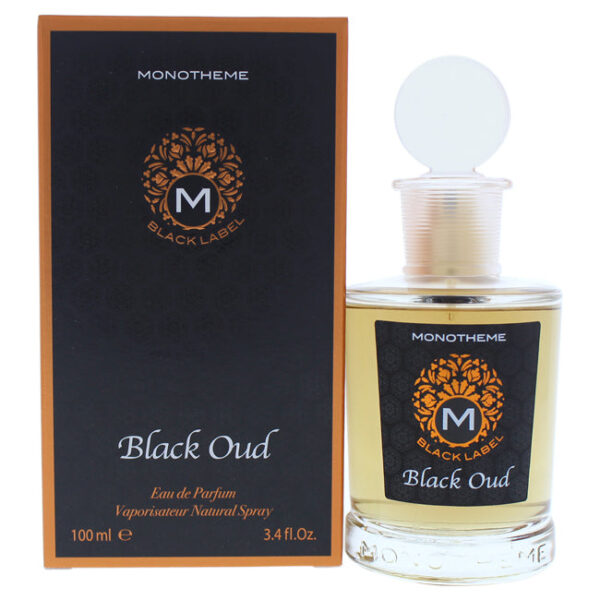 Monotheme Venezia Monotheme Black Oud Eau de Parfum for Unisex – 3.4 oz