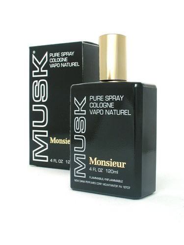 Monsieur Musk Cologne Spray for Men - 4.0 oz