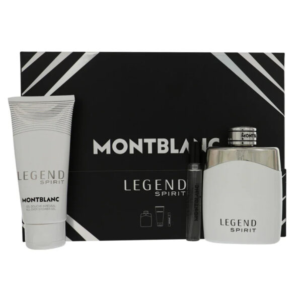 Mont Blanc Legend Spirit EDT Spray & Shower Gel Set for Men