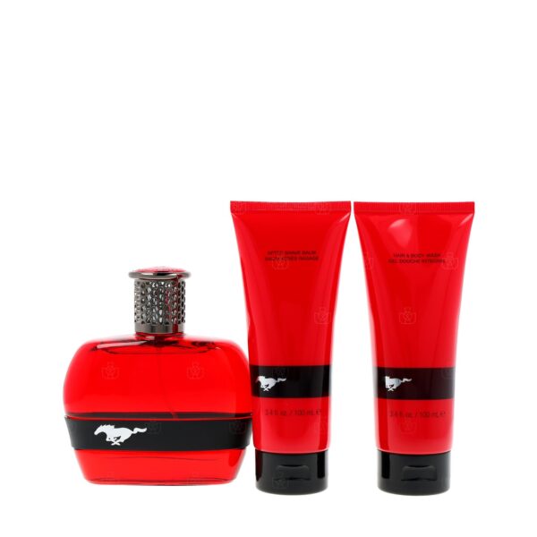 Mustang Red 3 piece Eau de Toilette for Men – 3 piece gift set
