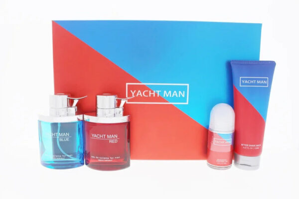 Myrurgia Yatch Man Eau de Toilette for Men – 4 piece gift set